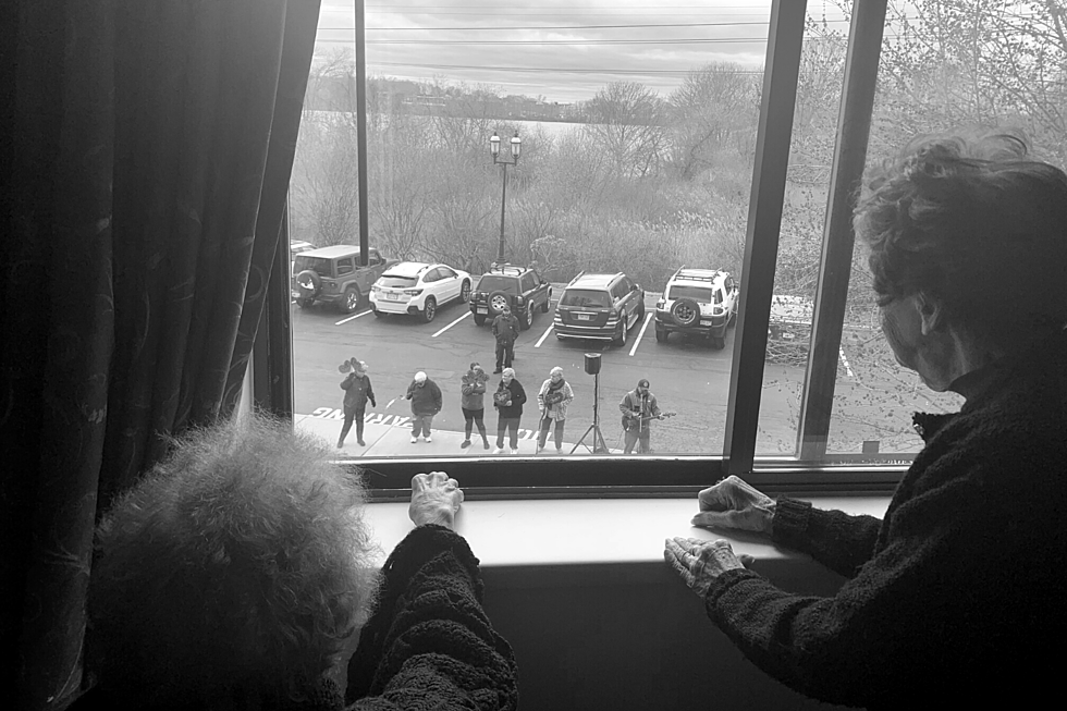 New Bedford Man Performs Outside Nursing Home Windows