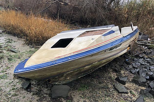 Busted Boat Washed Ashore, Tied Up in New Bedford