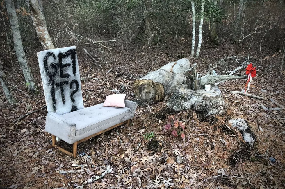 See the Creepy Display Left on Dartmouth's Flag Swamp Road