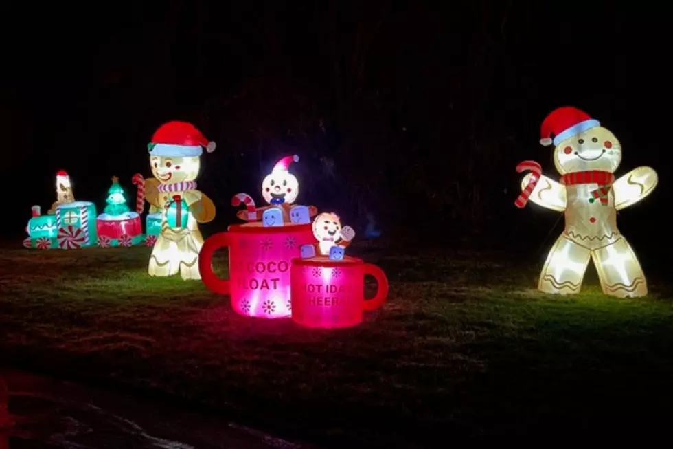 Exeter Drive-Through Light Display Benefits Breast Cancer Patients