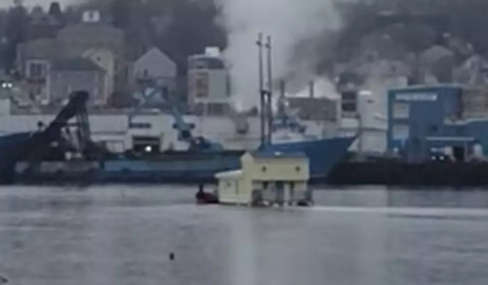 On the Move! What's This Houseboat Doing in New Bedford Harbor?