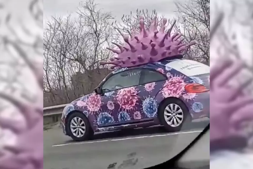 This 'COVID Car' Was Spotted in Boston on 93 North