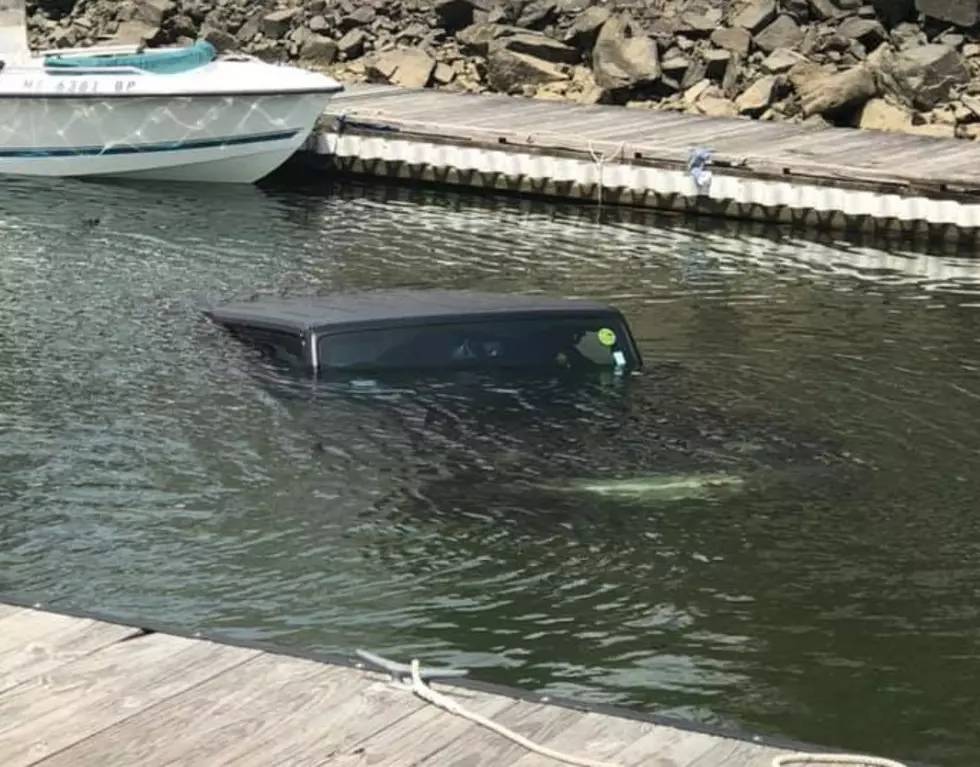 Jeep Ends Up in Buzzards Bay After Sliding Down Marina Ramp