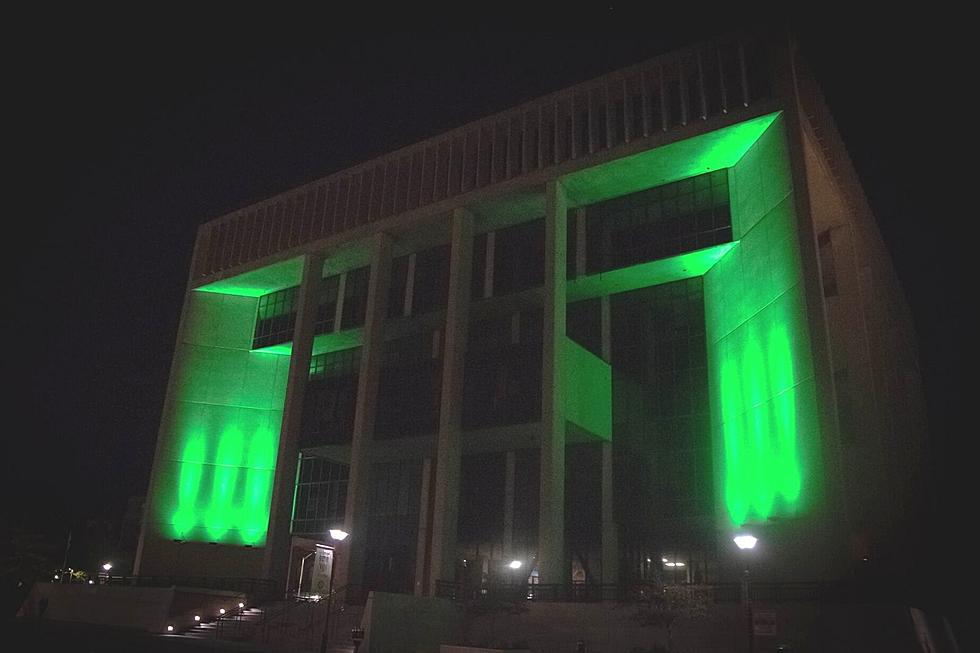 Fall River City Hall Glows Green for Mitochondrial Awareness Week