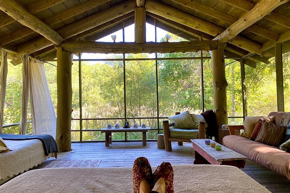 Sleep Among the Fall Foliage Inside This Stunning Mass. Pondhouse