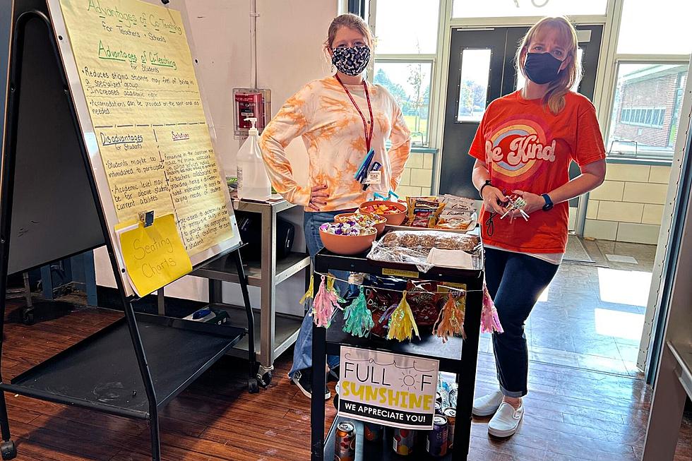 New Bedford School ‘Sunshine Cart’ Sets Staff Positivity Bar High