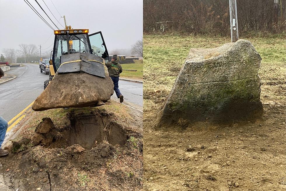 Westport Historic Rock Moved to a Safer and More Convenient Place