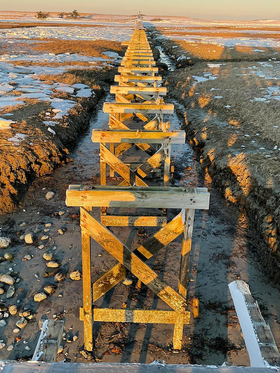 Sandwich Boardwalk Destroyed in Blizzard