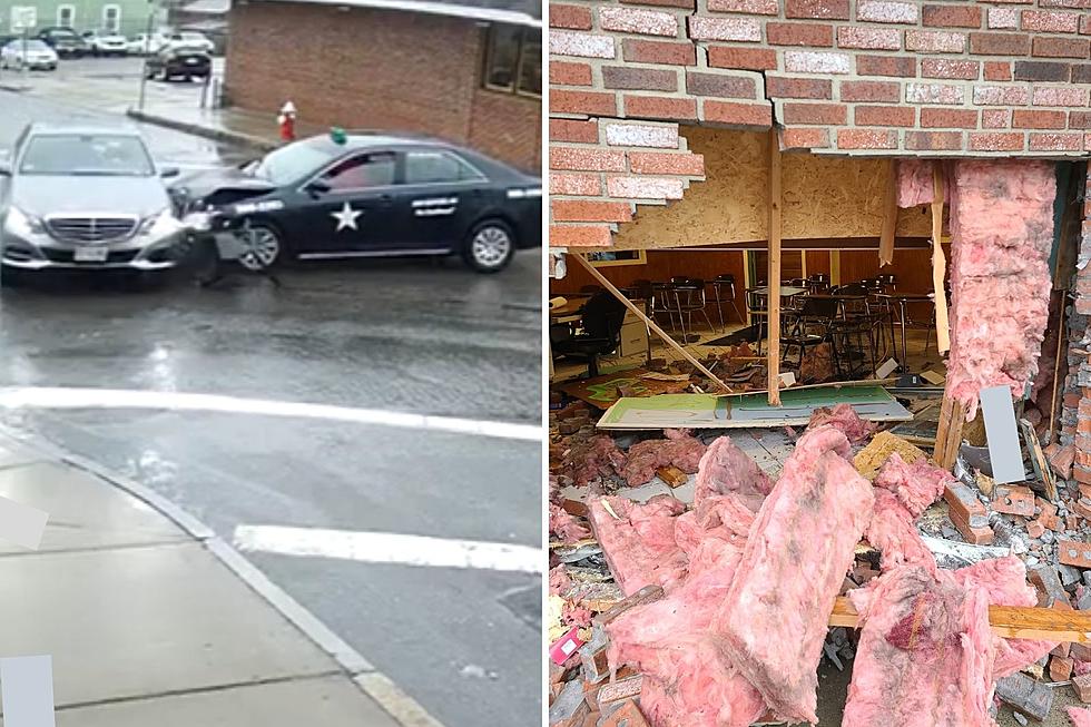 This Photo Of A Car Crashed Perfectly Into A Driving School Under