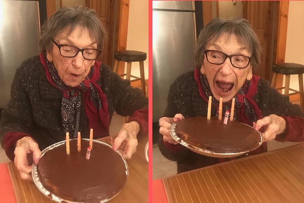 100-Year-Old Westport Woman’s Priceless Reaction to Birthday Pie
