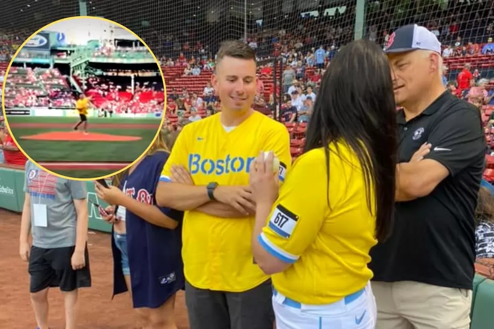 A Westport Man Was Given the Opportunity to Toss Out the First Pitch at a Boston Red Sox Game
