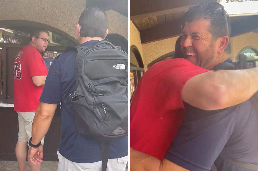 WATCH: Jason Varitek surprises Red Sox fan wearing his shirt 