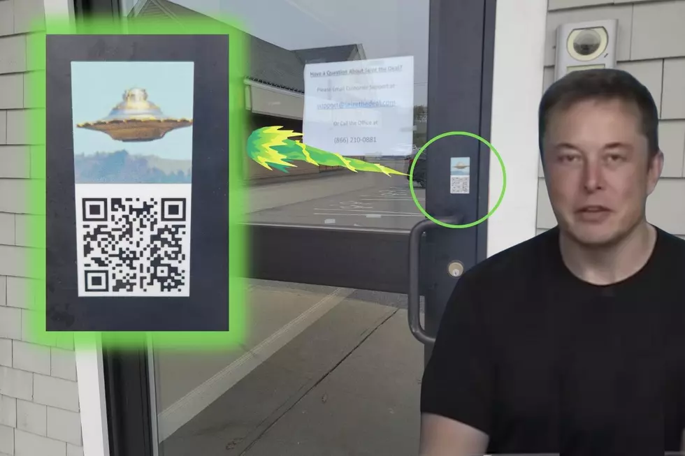 What Does This UFO Sticker Left on Our Station Door Have to Do With Elon Musk?