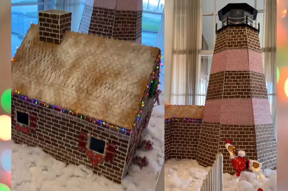 Newport Hotel Sleighing the Internet With Giant Gingerbread Lighthouse