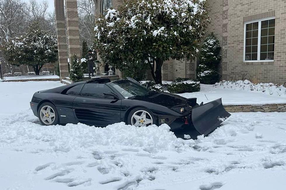 Westport Man Plows Driveway With His Ferrari