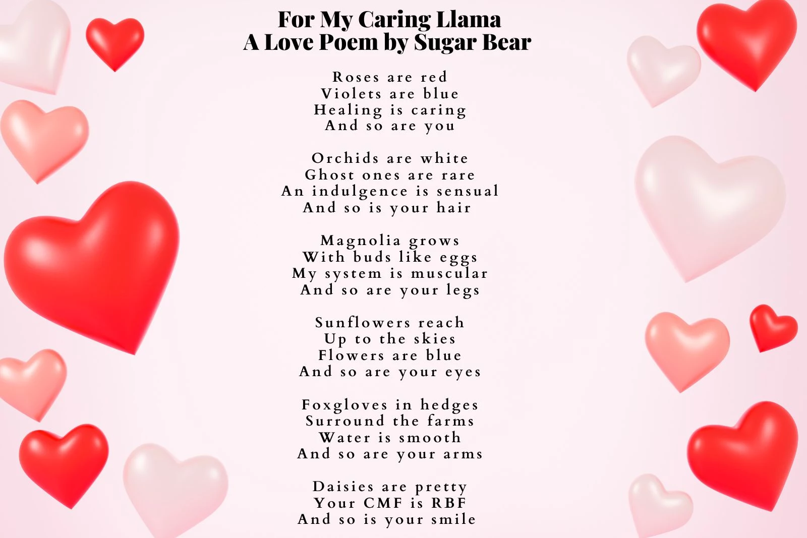 homemade ebony valentines day poem