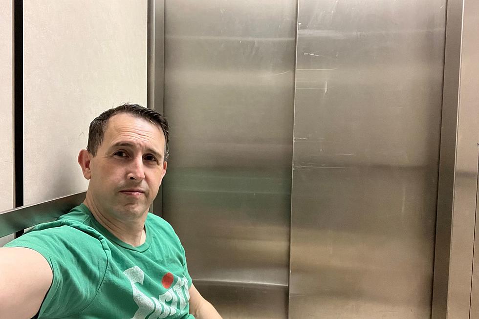 Michael Rock Gets Stuck in Elevator