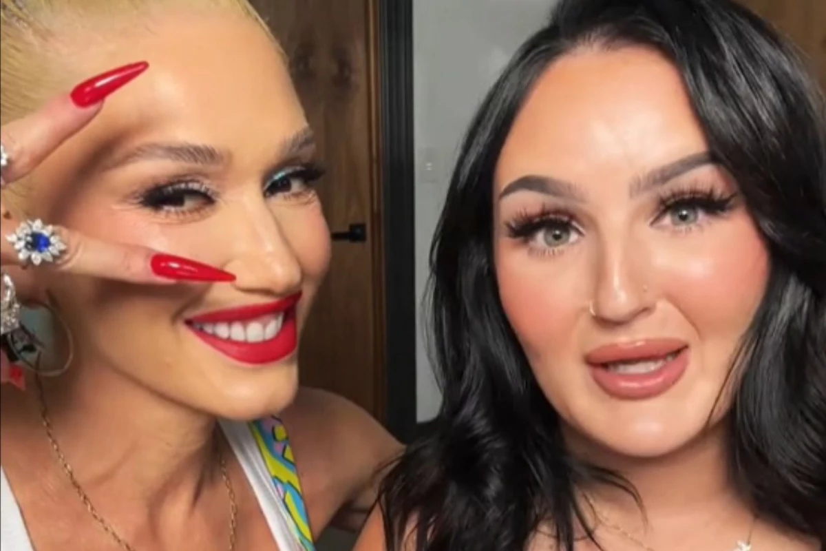 Mikayla Nogueira Giggles While Gwen Stefani Puts Lipstick On Her