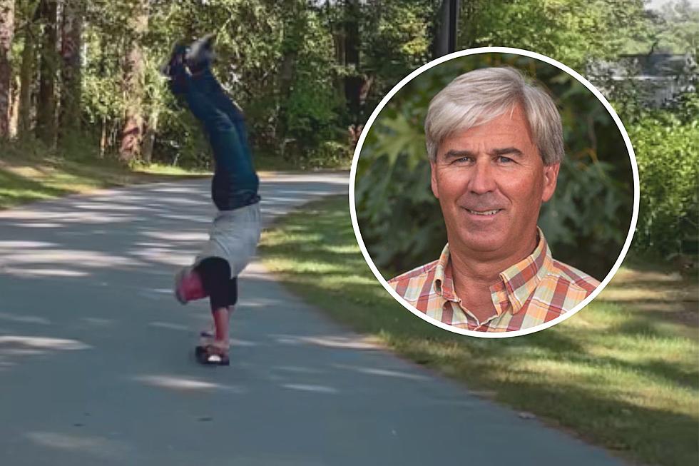 Old Colony Teacher Celebrates 60 with Epic Skateboard Trick