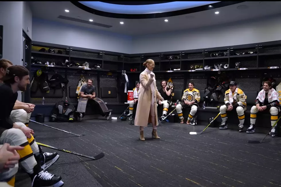 Celine Dion Hypes Up Boston Bruins at TD Garden 