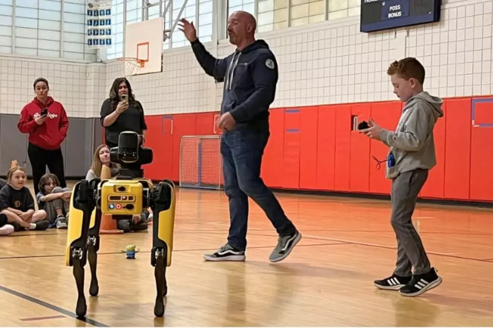 Rochester Memorial School Flips for Robotic Dog