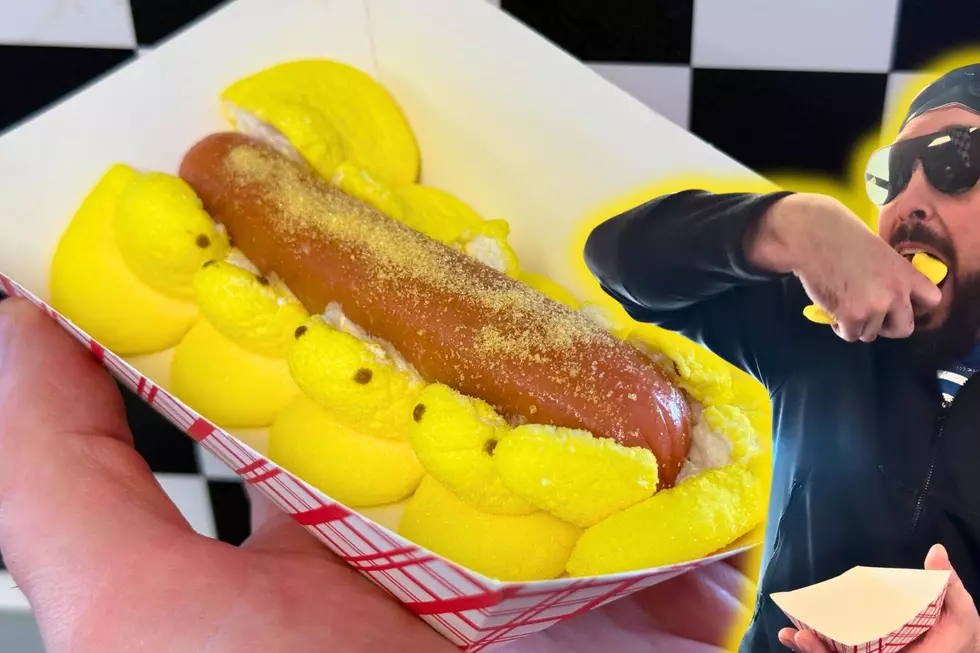 Easter Peeps Hot Dog