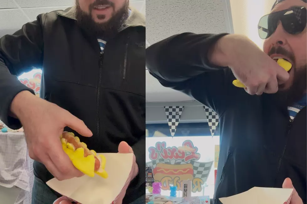 Easter Peeps Hot Dog