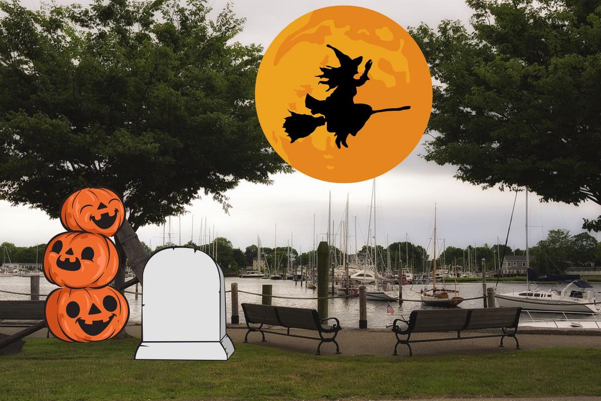 Halloween festivities in Wickford, Rhode Island