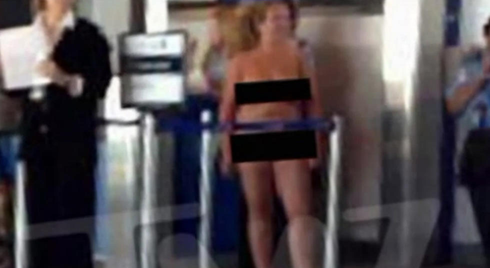 Woman Strips Naked at DIA Tuesday [VIDEO]
