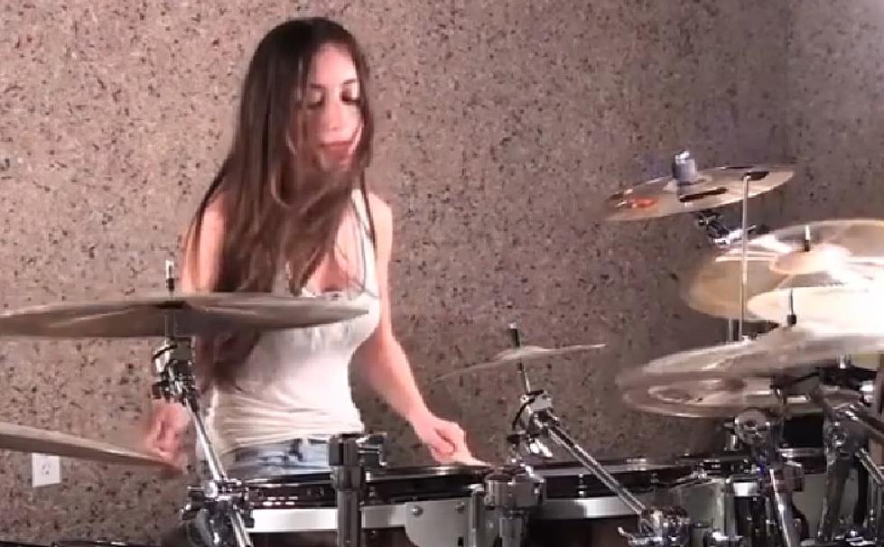 Check Out a Girl That Can Drum as Good as the Drummers of Popular Rock Bands
