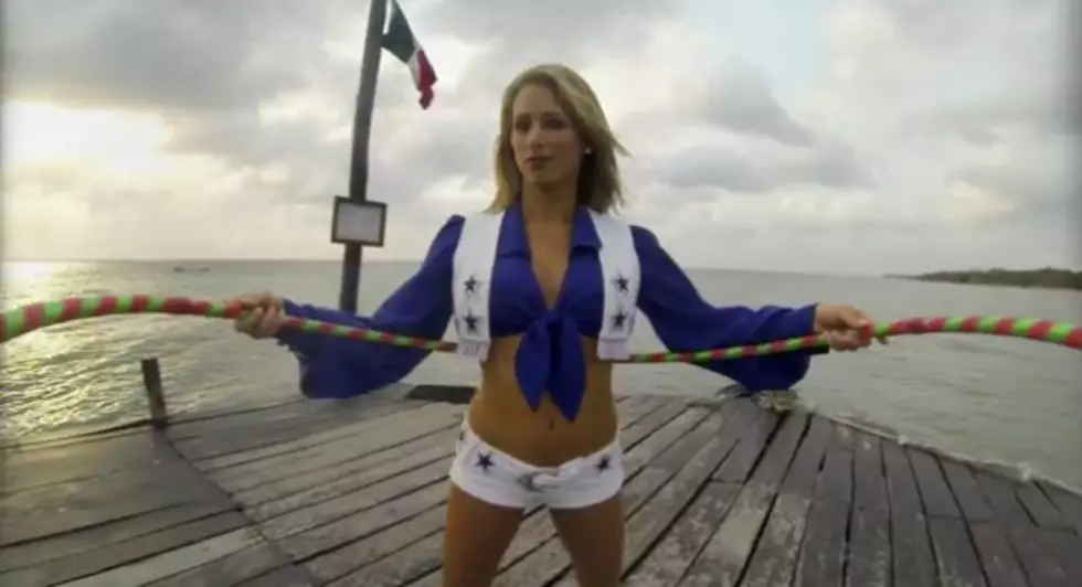 What Happens When You Mix a GoPro Camera, a Hula Hoop and a Dallas Cowboys Cheerleader?