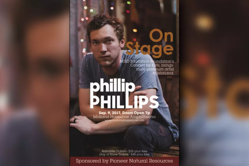 Phillip Phillips Comes To Midland September 9th