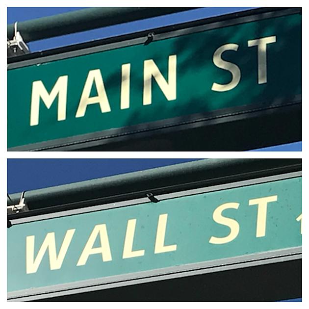 What Were the Former Names of Main and Wall Streets in Midland?