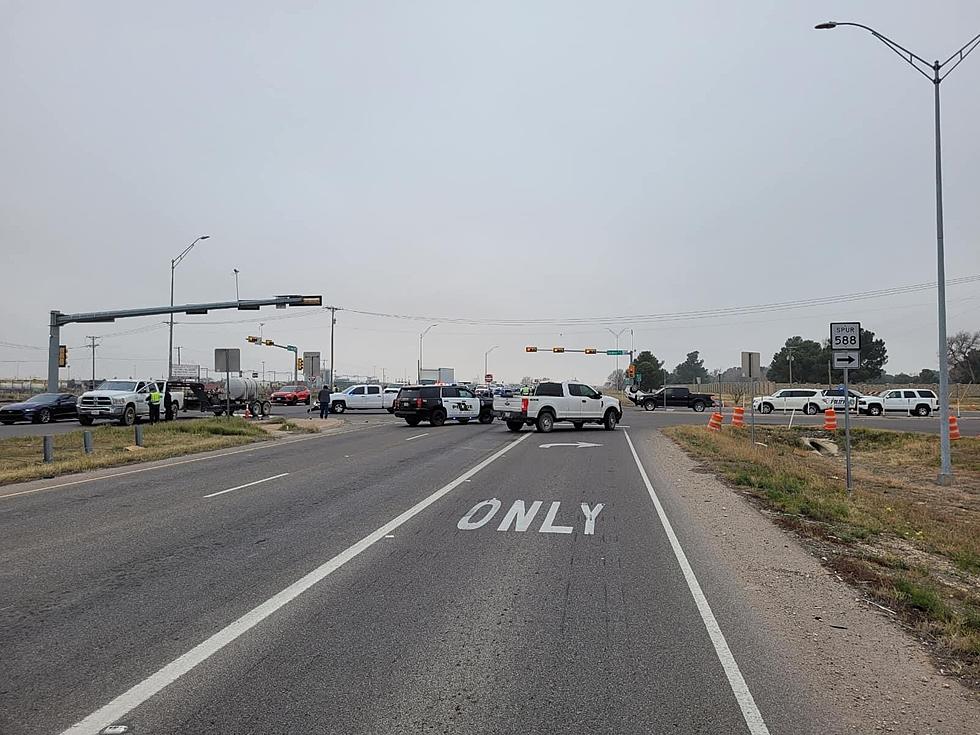 Police Vehicle hit during a Major Crash in Odessa, Texas