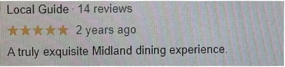 Google review