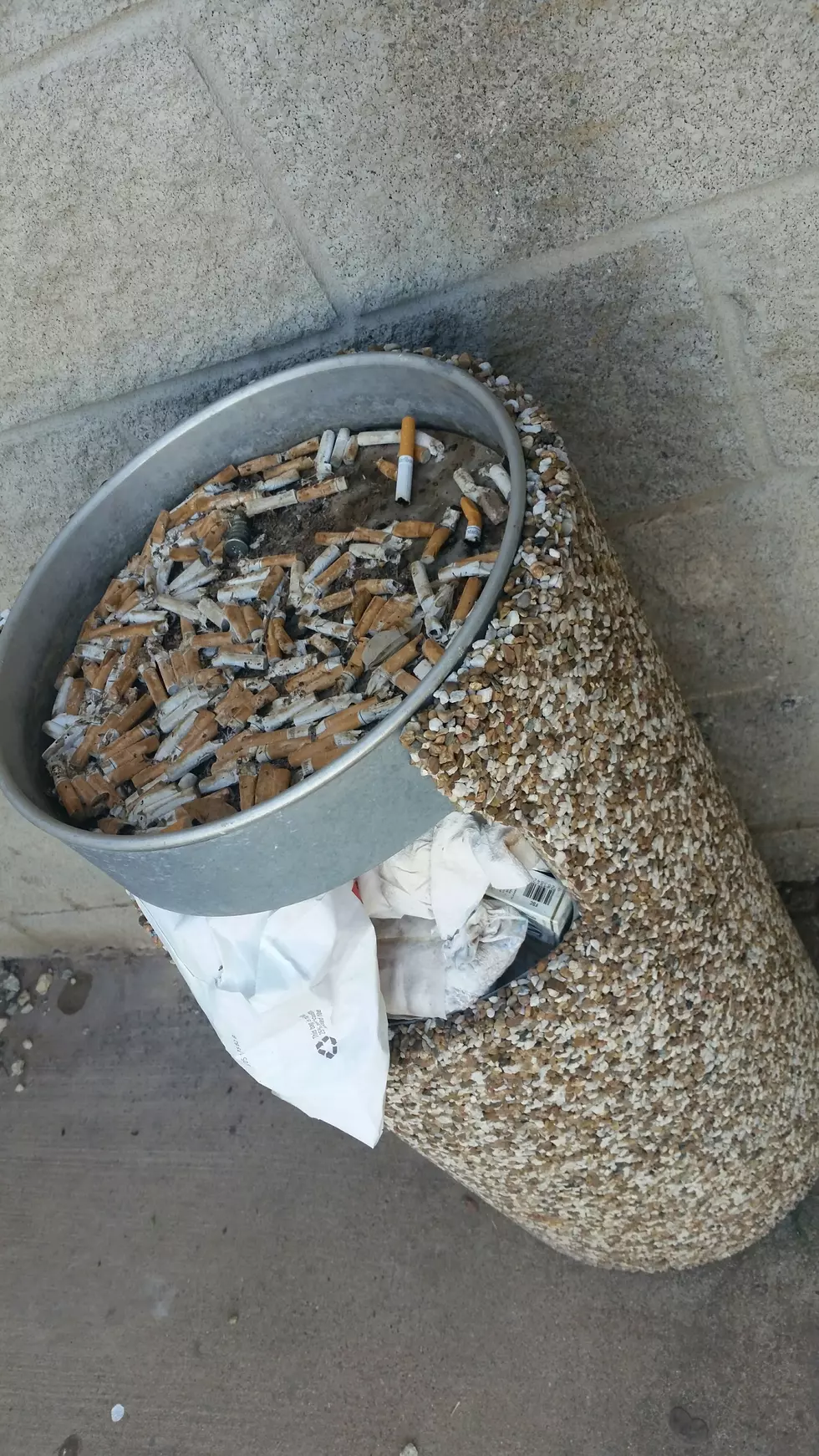 Does Your Work Still Have A Cigarette Butt Ash Tray Thing?
