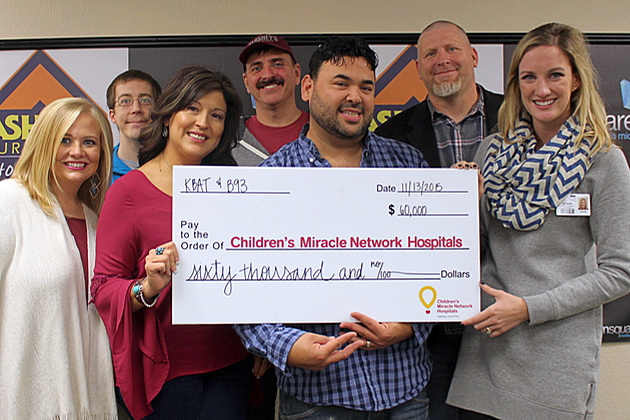 Children&#8217;s Miracle Network Presents the Check From Our Jams for Kids Radiothon (PHOTO)