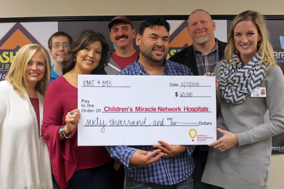 Children’s Miracle Network Presents the Check From Our Jams for Kids Radiothon (PHOTO)