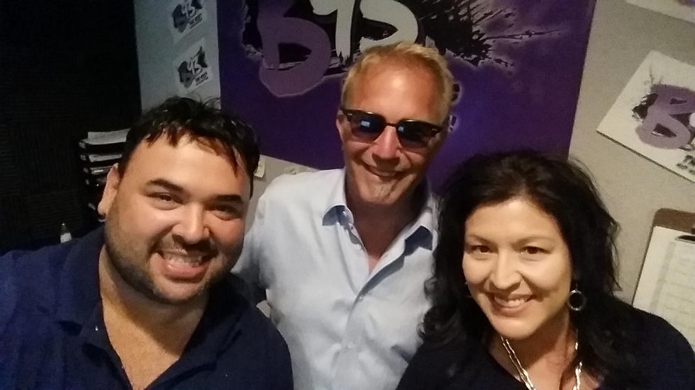 Kevin Costner Hits Up Our Studio  (Photo)