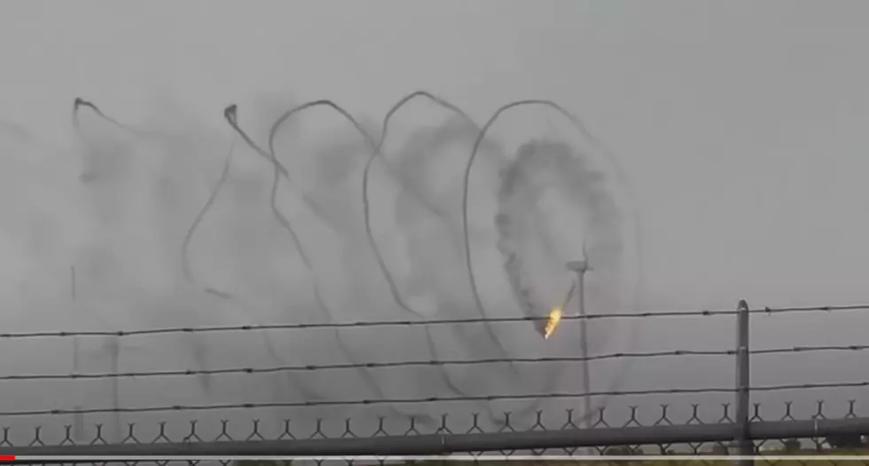 Something You Don’t See Everyday…Wind Turbine Spins On Fire In Texas!