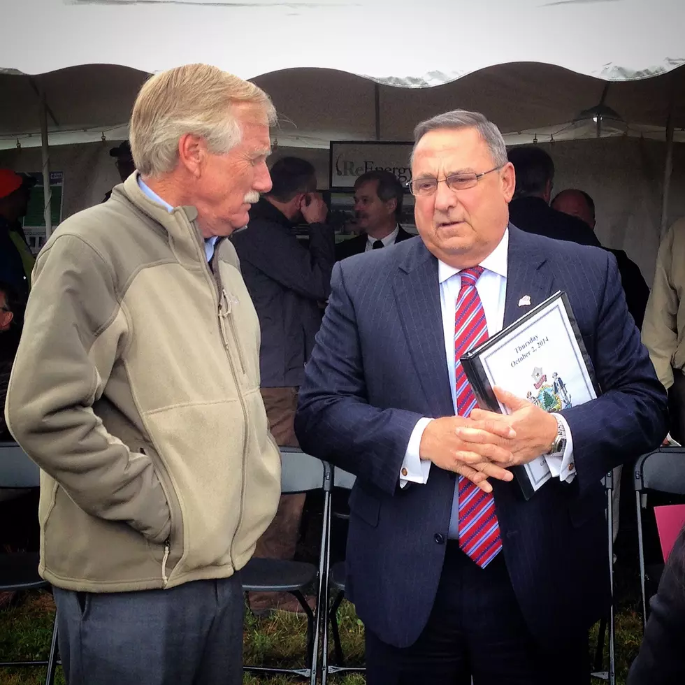 King, LePage Visit County