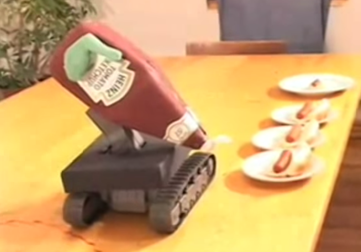 tynd kylling Polering Ketchup Robot Rules The World! [VIDEO]