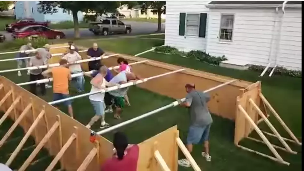 Life Size Foosball For Summertime Fun! [VIDEOS]