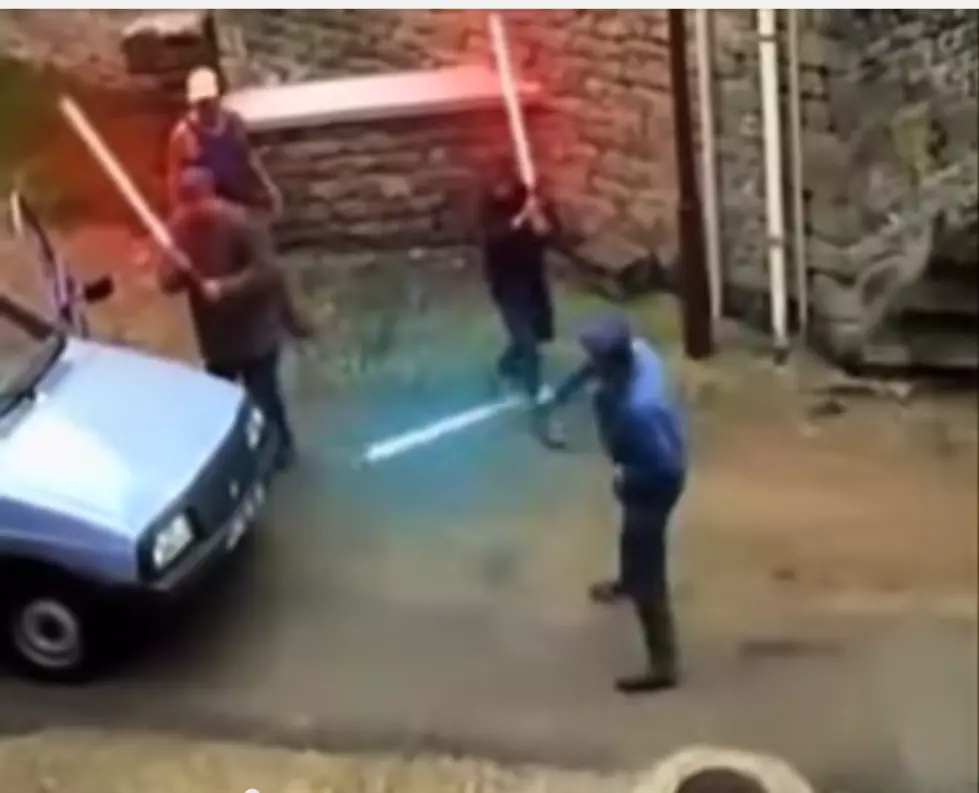 Man Drops Two Thugs In The Street & Epic Lightsaber Fight [VIDEOS]