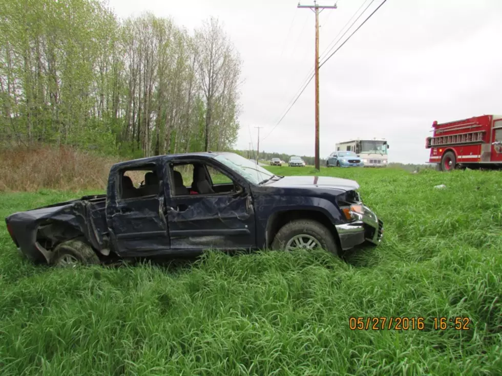 Presque Isle Man Apparently Fell Asleep While Driving &#038; Crashed in Woodland [PHOTOS]