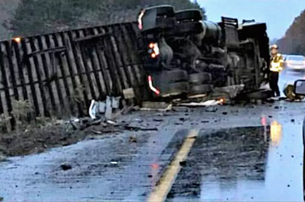 Tractor Trailer Wreck Shuts Down Parts of I-95 in Augusta [PHOTOS]