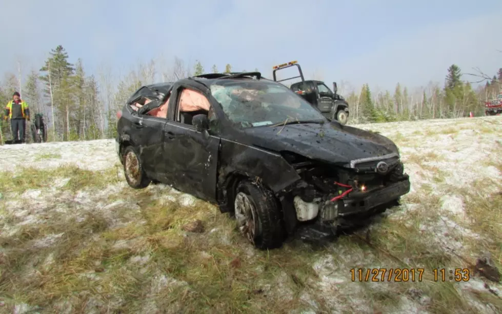 A Rollover Accident In Island Falls Sends Two To The Hospital [PHOTOS]