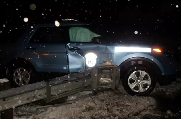 Second Maine State Police Cruiser Hit on the Turnpike [PHOTO]