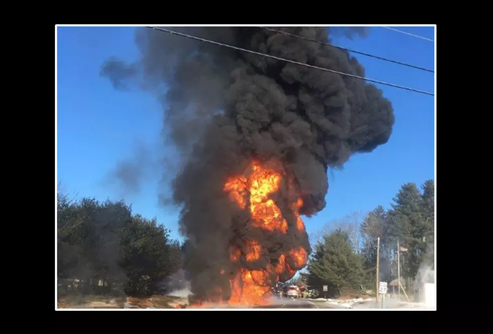 Driver Cited for Fiery Crash with Oil Tanker in Maine [PHOTO]