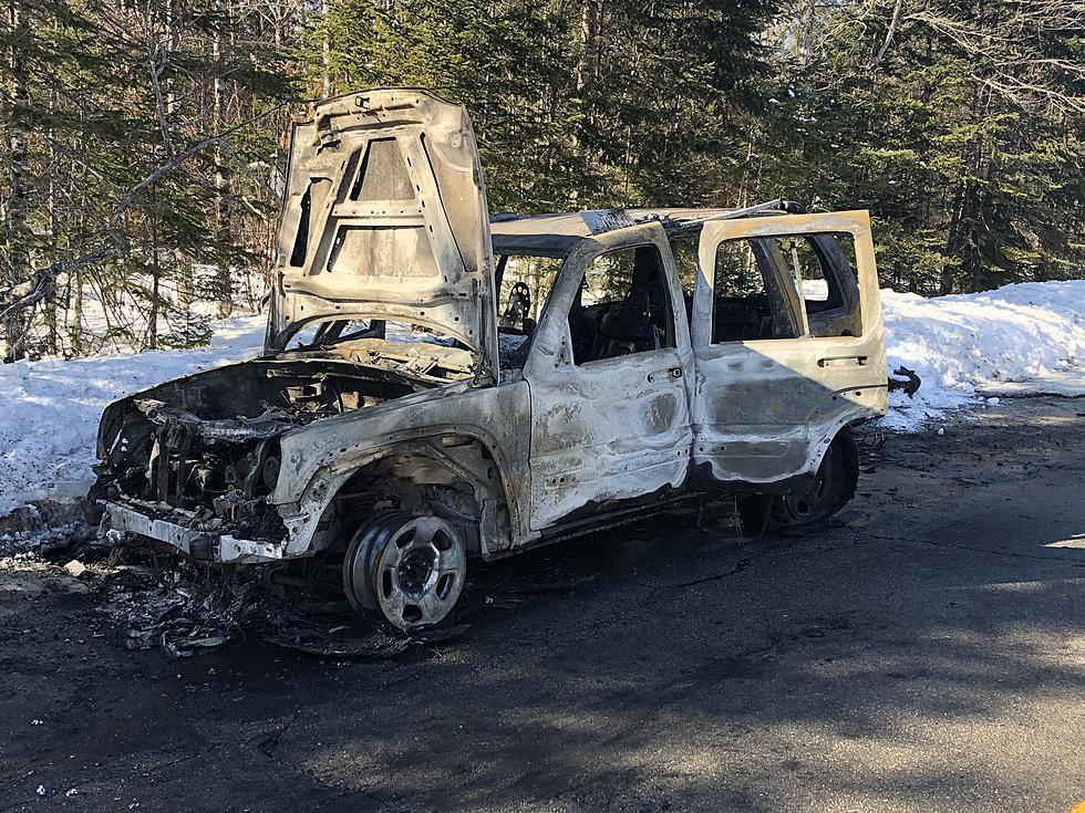 Vehicle Catches Fire, Reed Plantation, Maine